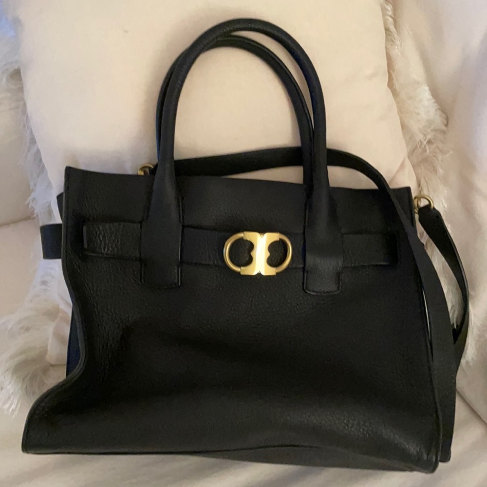 Tory Burch black leather purse